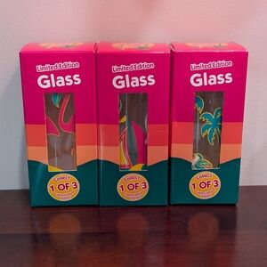 Tahiti Treat Limited Edition Glasses Full Set Of 3